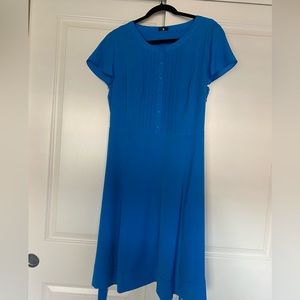 Talbots Short Sleeve Button Up Dress